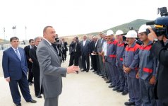 Prezident İlham Əliyev Şabran rayonunda 10,7 kilometrlik birinci mərhələsi istismara verilən Vəlvələçay-Taxtakörpü kanalı ilə tanış olmuşdur(FOTO)